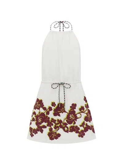 Alemais Floral-print Halterneck Mini Dress In Multi