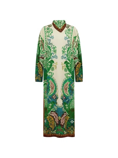 Alemais Florence Botanical-print Jacquard Midi Dress In Multi