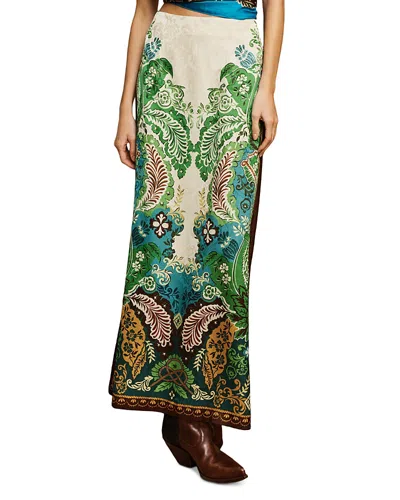 Alemais Florence Printed Maxi Skirt In Multi