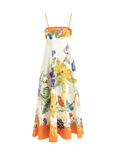 ALEMAIS FLORES LONG DRESS