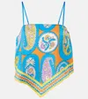 ALEMAIS ALÉMAIS FLORES PRINTED TOP