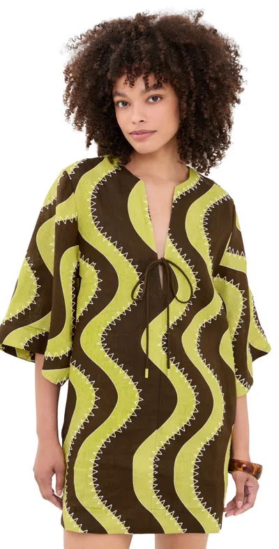Alemais Frankie Mini Dress Yellow In Multi