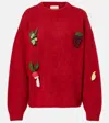 Alemais Alémais Fruitto Alpaca, Mohair, And Wool-blend Sweater In Red