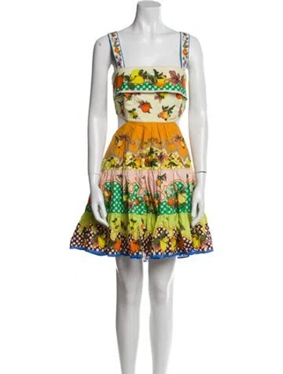 Pre-owned Alemais Frutta Mini Dress W/ Tags In Neutral