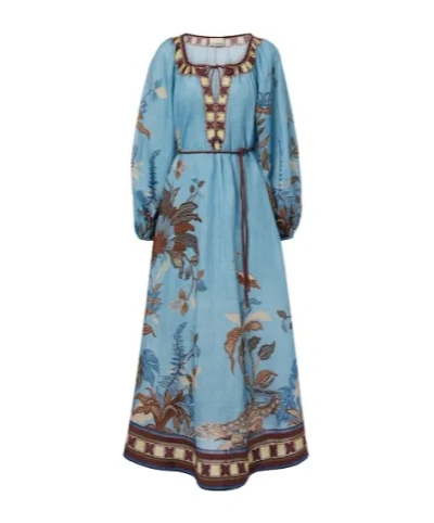 Alemais Georgie Printed Beach Dress In Multi