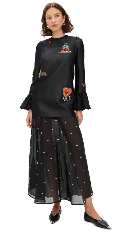 Alemais Ginger Embellished Gown Black
