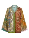 Alemais Graphic-pattern Silk Blouse In Multi