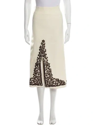 Pre-owned Alemais Graphic Print Midi Length Skirt In Multi