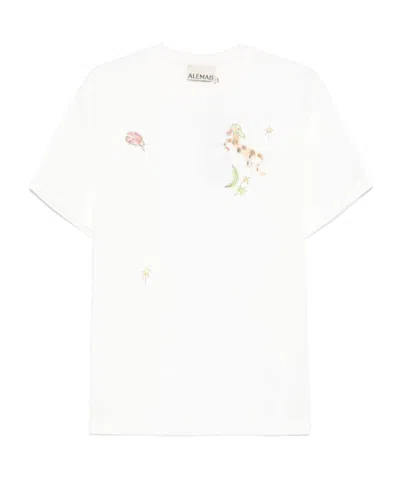 Alemais Graphic-print T-shirt In White