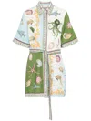 Alemais Bath House Mini Dress In Grün