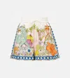 Alemais Hazel Printed High-rise Shorts In Multicoloured