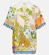 Alemais Hazel Printed Linen Shirt In Multicoloured