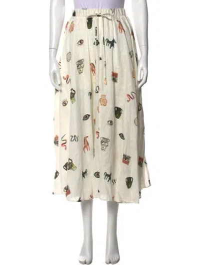 Pre-owned Alemais Hera Midi Dress Long Skirt In Neutral