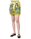 Alemais Day Dream Linen Sarong Mini Skirt In Green