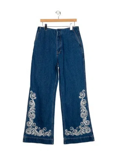 Pre-owned Alemais High-rise Wide Leg Jeans W/ Tags In Blue