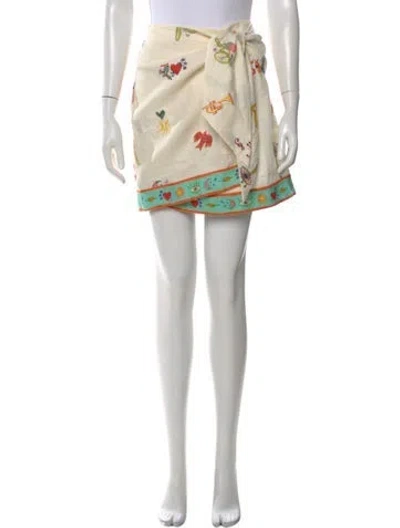 Pre-owned Alemais Holiday Go-to Mini Skirt W/ Tags In Neutral