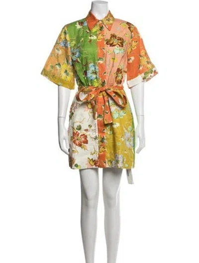Pre-owned Alemais Hotel Lamu Spliced Mini Mini Dress