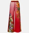 Alemais Inez Printed Flax Trousers