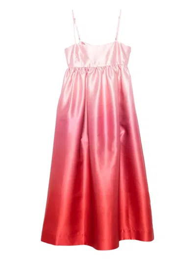 ALEMAIS INEZ OMBRÉ MIDI DRESS