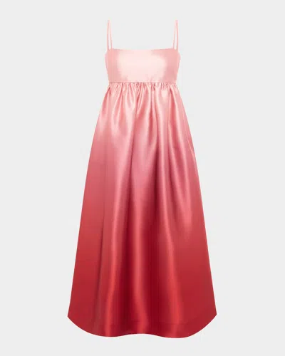 Alemais Inez Ombre Midi Dress In Pink