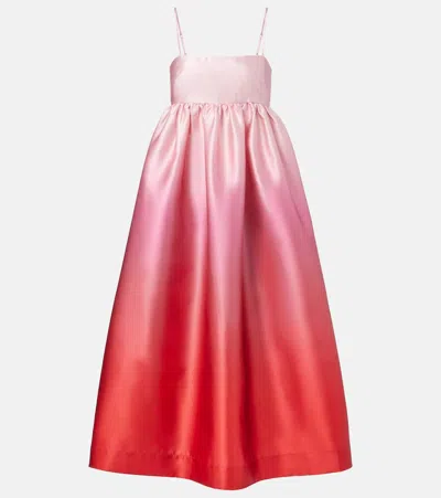 Alemais Alémais Inez Ombré Satin Cocktail Dress