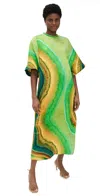 Alemais Iris Midi Dress In Green In Green