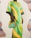 Alemais Iris Midi Dress In Green In Green