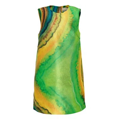 Alemais Iris Mini Dress In Green
