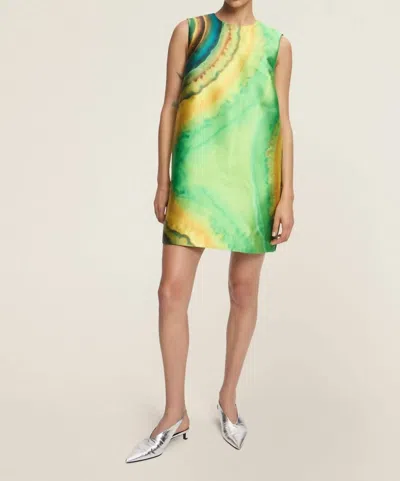 Alemais Iris Mini Dress In Green