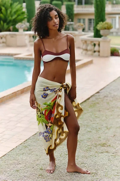 Alemais Island Cove 100% Cotton Pareo In Beige