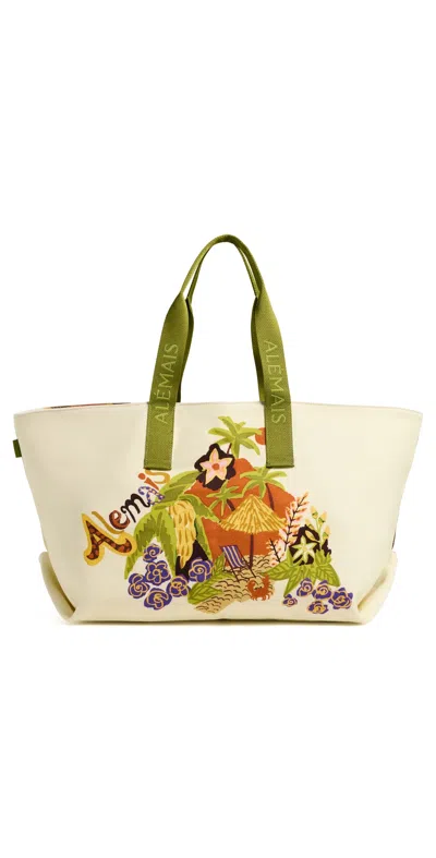 Alemais Island Cove Beach Tote Cream