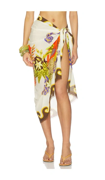 Alemais Island Cove Cotton Pareo In White