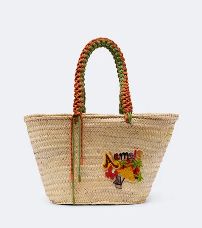 Alemais Alémais Island Cove Maxi Basket Bag In Beige