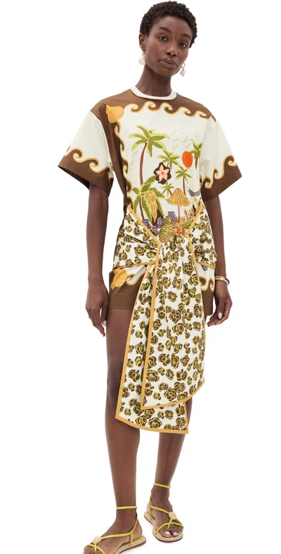 Alemais Island Cove Mini Dress Cream