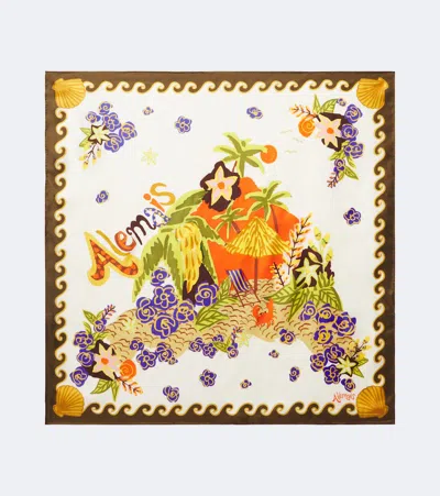 Alemais Alémais Island Cove Silk Scarf In Multicoloured