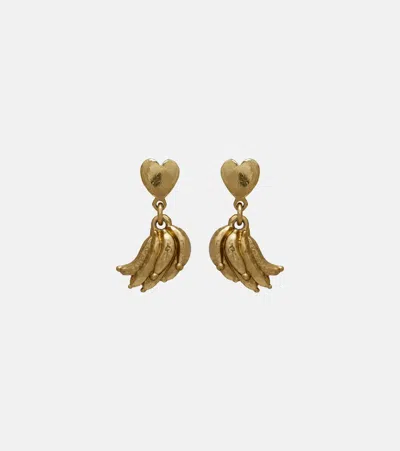 Alemais Alémais Jem Love Drop Earrings In Gold