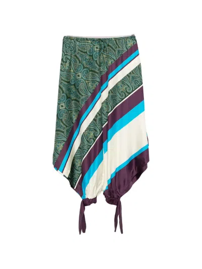 Alemais Joni Paisley-print Tapered Trousers In Multi