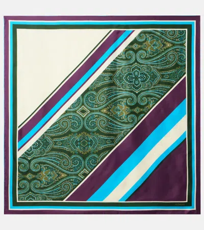 Alemais Alémais Joni Printed Silk Twill Scarf In Multi