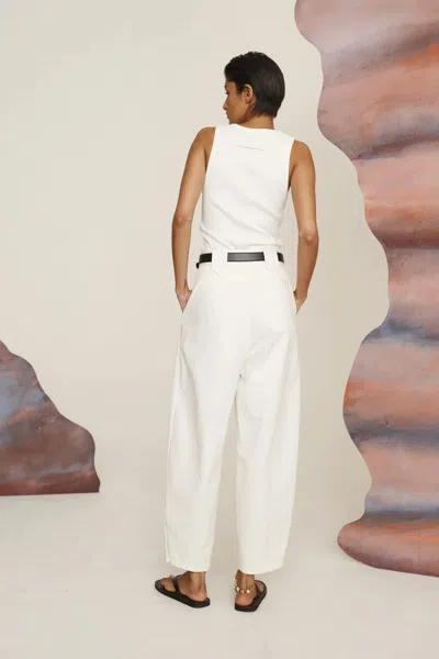Alemais Josette Pant In White