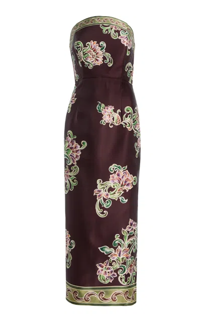 Alemais Alémais Josie Crepe Midi Dress In Purple