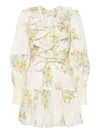 Alemais Juliette Embroidered Cotton Mini Dress