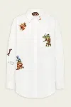 Alemais Katerina Embellished Shirt In Cream In White