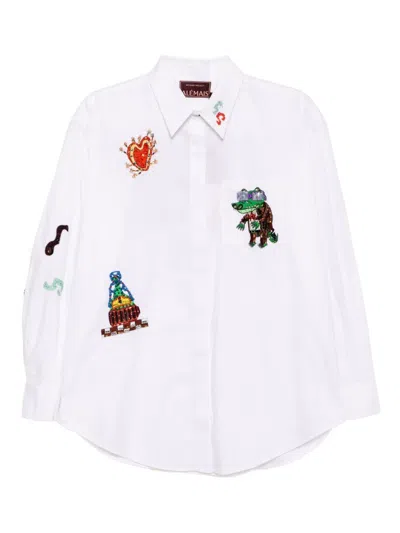 Alemais Katerina Embellished Shirt In White