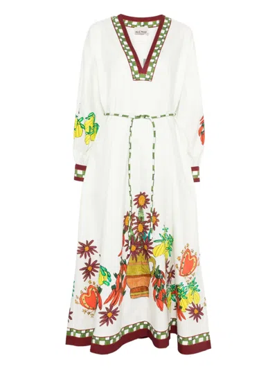 ALEMAIS KATERINA V-NECK DRESS