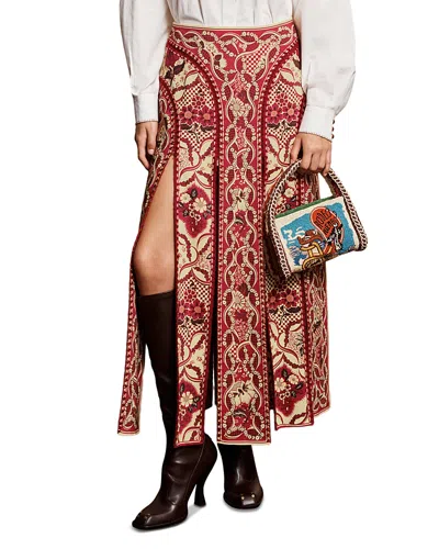 Alemais Kenny Printed Maxi Skirt In Multi