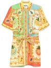 Alemais 'la Musica' Multicolor Dress With All-over Graphic Print In Multicolor