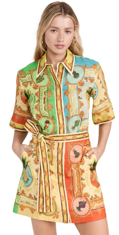 ALEMAIS LA MUSICA MINI DRESS MULTI