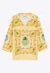 Alemais La Musica Mini Tunic Dress In Yellow