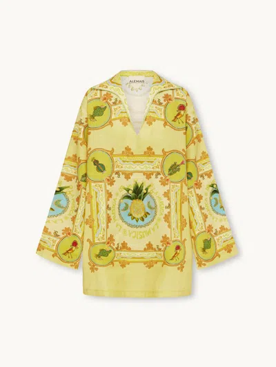 Alemais La Musica Tunic Dress Lemon Au10 In Yellow