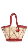 Alemais Lalo Macrame Cord Maxi Basket Tote Multi In Multi